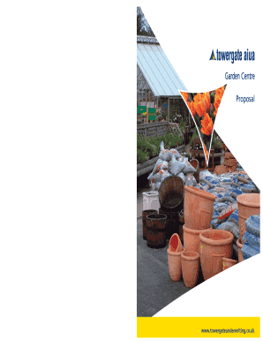 Garden Centre Insurance Proposal Form