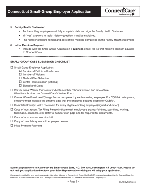 ConnectiCare Small-Group Employer Application
