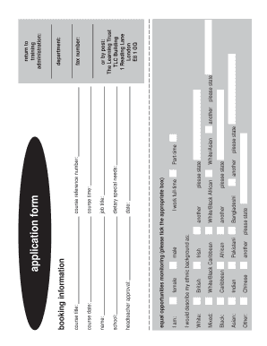 Training Application Form