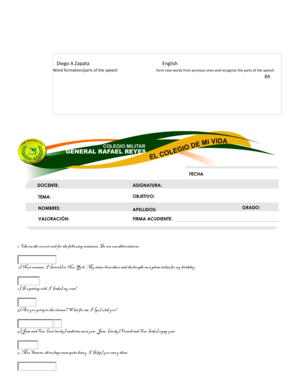 English Grammar Exercise