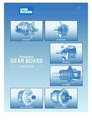 Planetary Gear Boxes Catalog