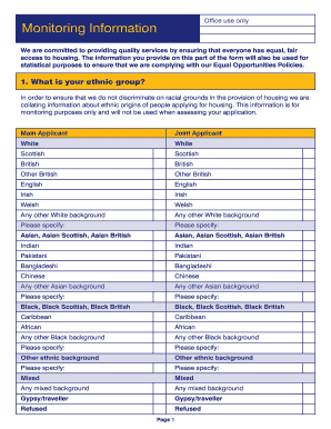 Housing Application Form