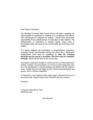 Illinois Medication Authorization Form