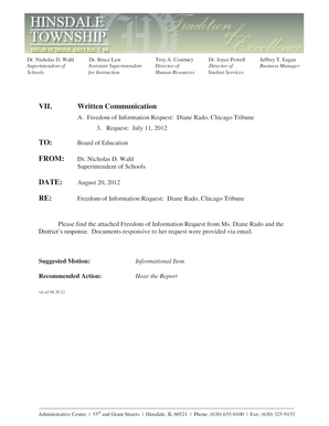 Illinois Freedom of Information Request Form