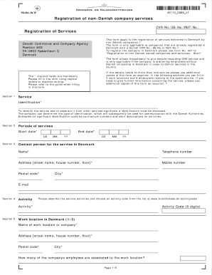 Registration of Non-Danish Company Services