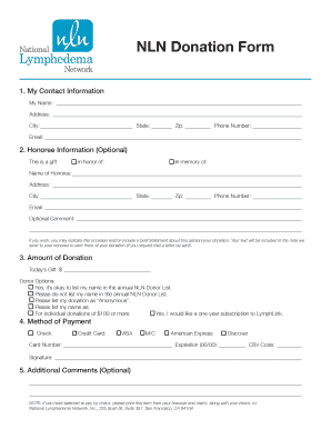 NLN Donation Form