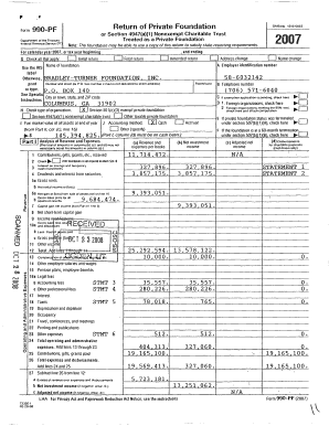 Form 990-PF 2007