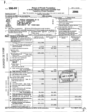 Form 990-PF 2006
