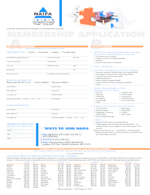 NAIFA Membership Application
