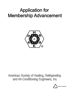 ASHRAE Membership Advancement Application