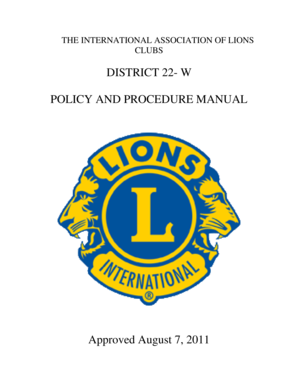 Procedure manuals examples - Policy Procedure Manual 080711pdf - E-districtorg - e-district