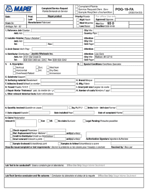 Service Request Complaint Form
