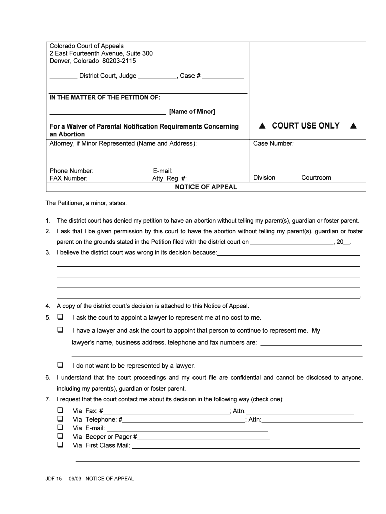 co jdf15 form Preview on Page 1