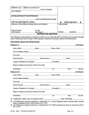 Petition for Adoption