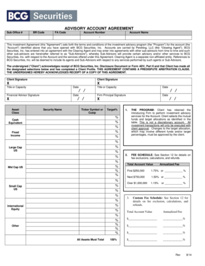 Investment Advisory Agreement