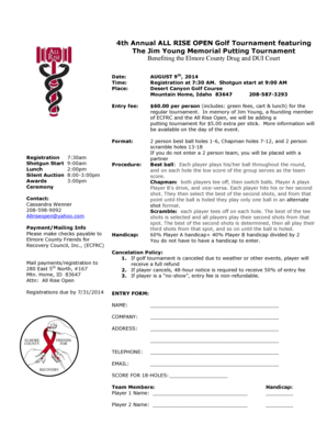 Doctor letterhead template - 4th Annual ALL RISE OPEN Golf Tournament featuring The Jim bb - isc idaho