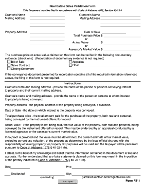 Real Estate Sales Validation Form