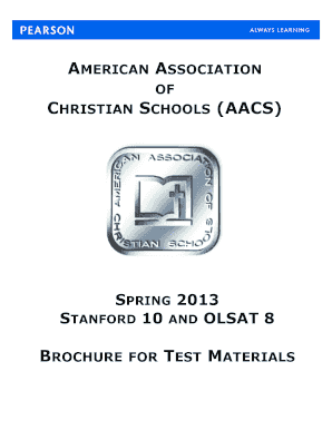 AACS Test Materials Order Form