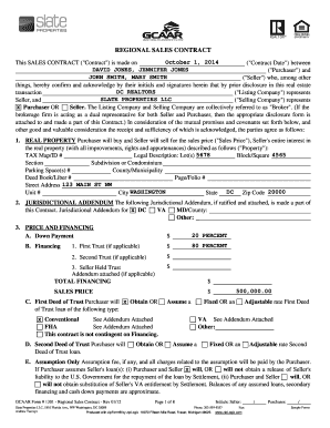 Regional Sales Contract