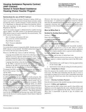 Housing Assistance Payments Contract