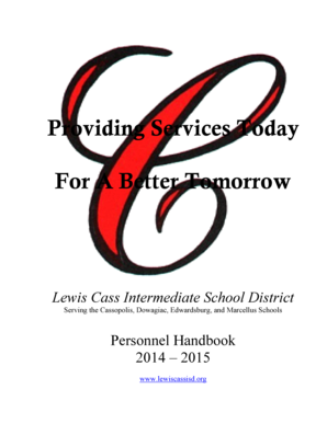 Staff Handbook - Lewis Cass Intermediate School District - lewiscassisd