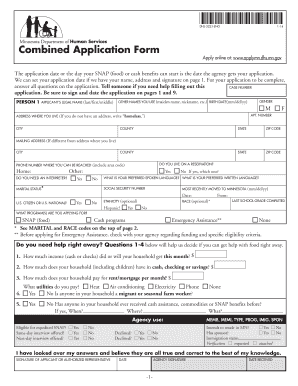 Minnesota Combined Application Form