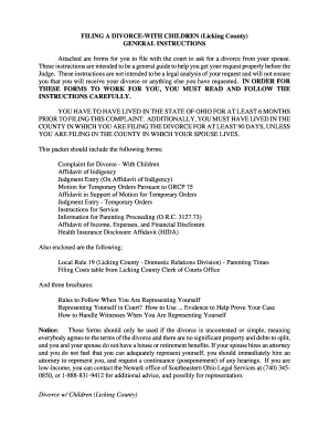 Divorce With Children Form