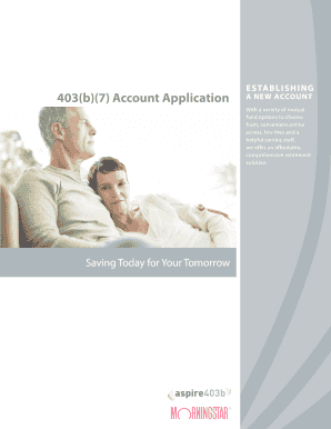 403(b)(7) Account Application