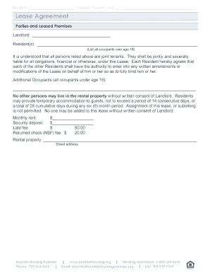 Downloadable printable car rental agreement form - Pet Policy - Boulder Housing Partners - boulderhousing