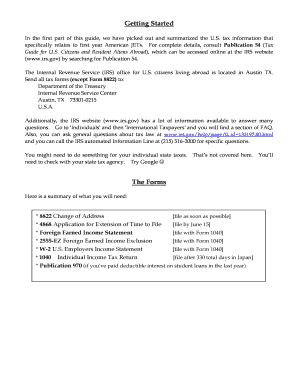 US Tax Forms Guide for First Year JETs