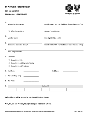 In-Network Referral Form