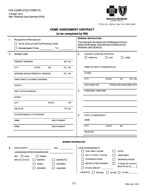 Home Assessment Abstract for Medicaid Patients