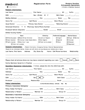 Patient Registration Form