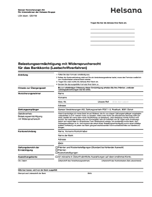 Belastungsermächtigung mit Widerspruchsrecht