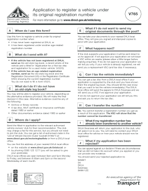 UK Vehicle Registration Application