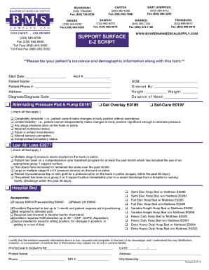 Medical Supply Order Form