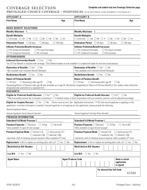 Long Term Care Insurance Application