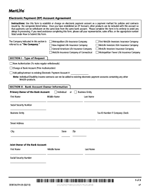 Metropolitan Life Insurance Replacement Notice