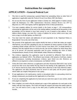 General Federal Law Application