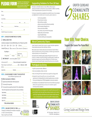 Community Shares Pledge Form