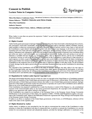 Consent to Publish Agreement