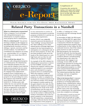 IRS 1031 Exchange Related Party Transactions