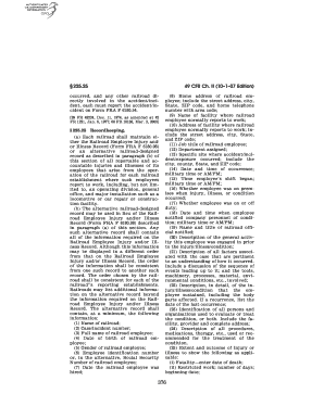 Railroad Employee Injury and Illness Record