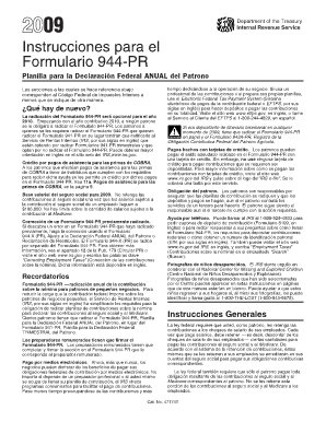 Instrucciones para el Formulario 944-PR