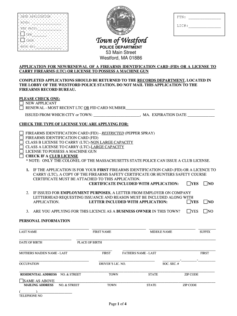 permit to carry application form 2022 Preview on Page 1.
