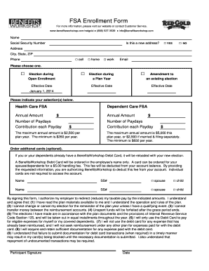 FSA Enrollment Form