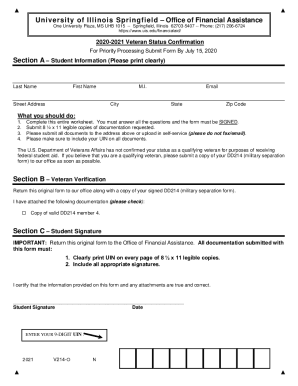For Priority Processing Submit Form By July 15, 2020