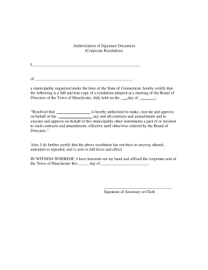 Fillable Online Authorization of Signature Document Fax Email Print ...