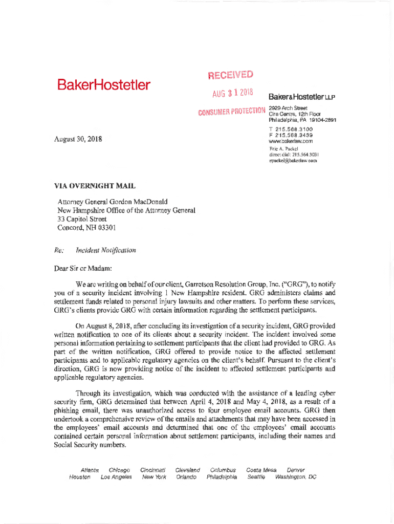 Fillable Online Garretson Resolution Group, Inc., ("GRG") Fax Email