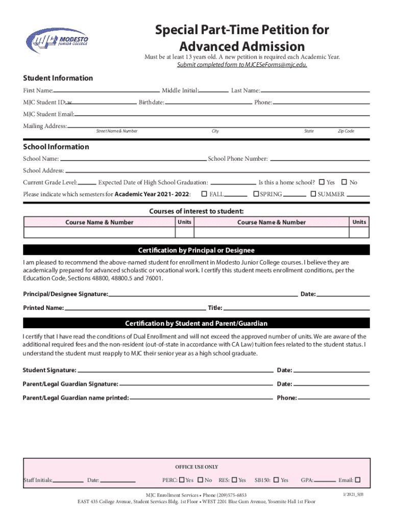 mjc petition Preview on Page 1